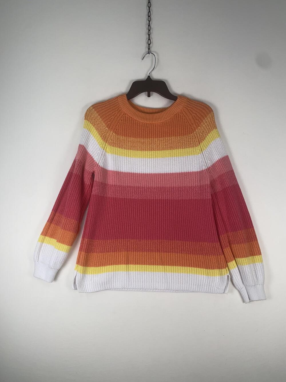 Cupcake Clothing Ltd Sweater Girls M Multicolor Stripe Knit Cotton Pullover